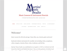 Tablet Screenshot of martinsmusicstudio.com